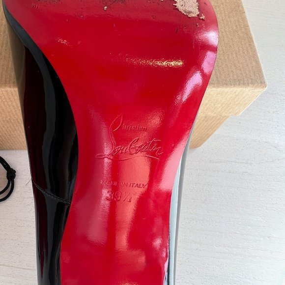 CHRISTIAN LOUBOUTIN Elisa 100 Patent Leather Pumps Size: 9.5  | IT 39.5 - Picture 4 of 9